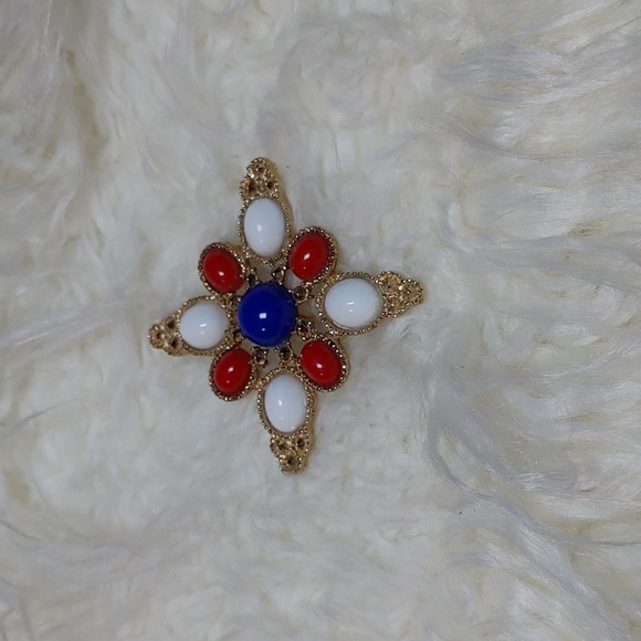 Vintage Signed Sarah Coventry Americana Brooch - Picture 2 of 6